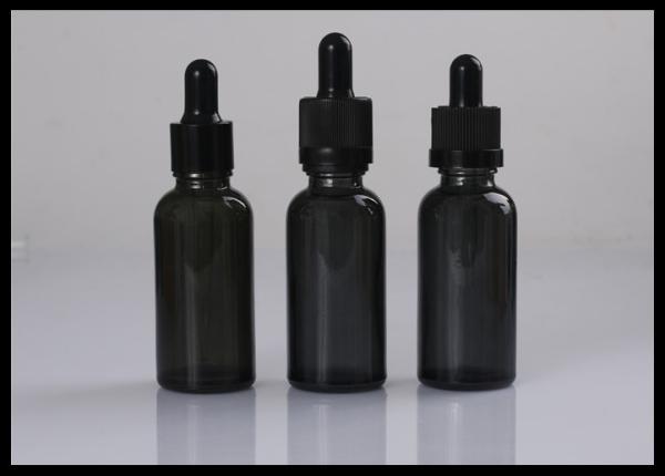 Quality 30ml Black Gradient Glass Bottle E liquid Smoke Oil Dropper Bottle for sale