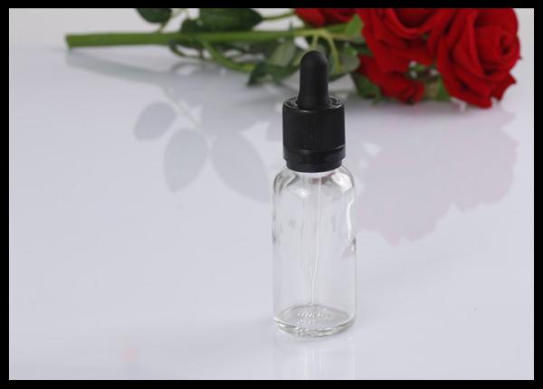 Quality 30ml Clear Glass Bottle Essential Oil Bottle E Liquid Dropper Bottle for sale