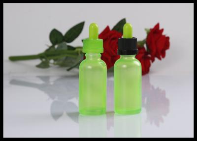 China botella de cristal líquida del dropper del aceite esencial de la botella del cig de 30ml 1oz E verde clara en venta