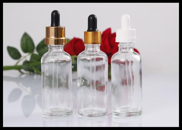 Quality Essentila Oil Glass Dropper Bottles 30ml Clear Chemical Debug Bottles for sale