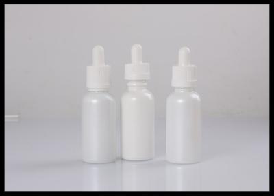 China White Essential Oil Glass Dropper Bottle 5ml - 50ml Acid Base Resistance for sale