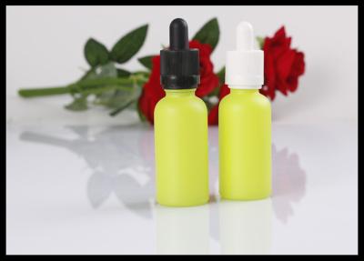 China Botella líquida amarilla del dropper de las botellas de perfume del cristal de botellas de Comestic E en venta