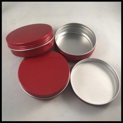 China Caso de aluminio del maquillaje de los envases vacíos poner crema cosméticos del tarro de la forma redonda tipo algodón en venta