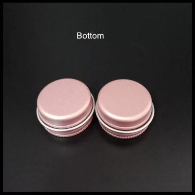 China Windowed  Aluminium Can/Tin Matte Pink Nail Box Cosmetic packaging for sale