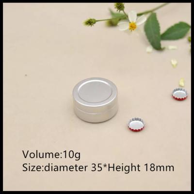 China 10ml Round Container Custom Aluminum Cans Hand Cream Jar for sale
