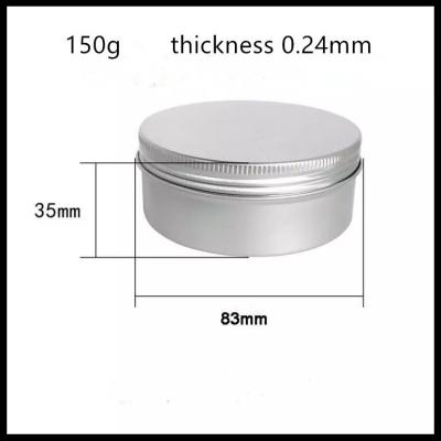 China Silver Bottle Color Aluminium Cosmetic Jars , Aluminum Lip Balm Containers for sale