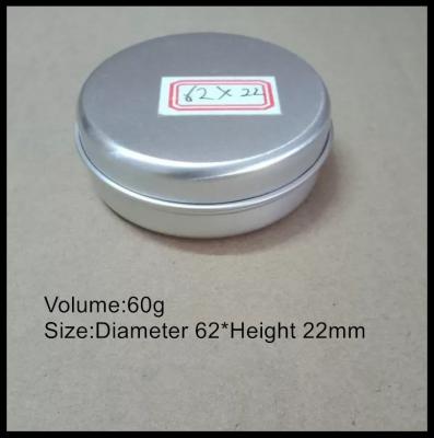 Chine les boîtes rondes de fil en métal 60g avec l'emballage de fer-blanc de couvercles de vis étame le pot de sucrerie à vendre