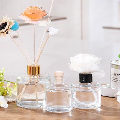 China Aroma Decorative Glass Reed Diffuser Bottles , Essential Oil Bottles 50ML 100M for sale