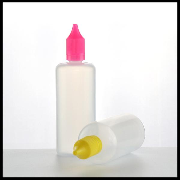 Quality 100ml LDPE Plastic New Design Vape Bottles Safty Caps PE Translucent Color for sale