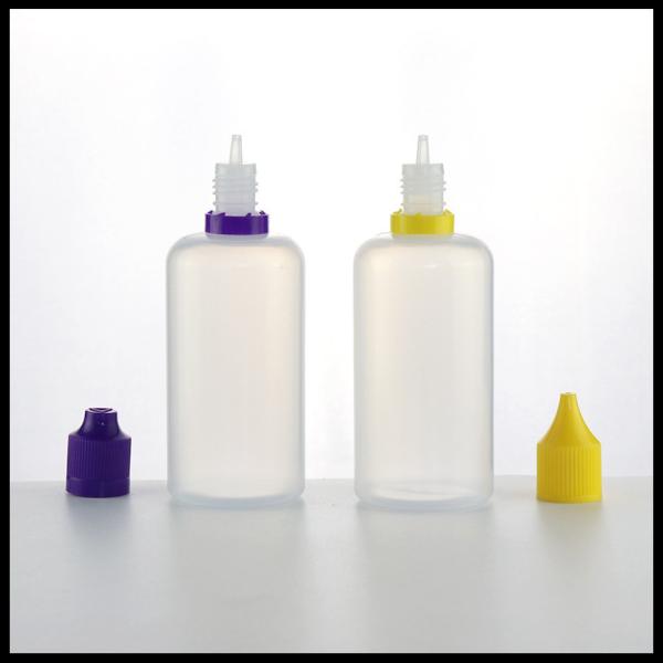 Quality 100ml LDPE Plastic New Design Vape Bottles Safty Caps PE Translucent Color for sale