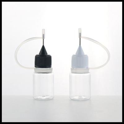 China Squeezable PE E Liquid Bottles , 5ml Size Stell Needle Plastic Dropper Bottles for sale