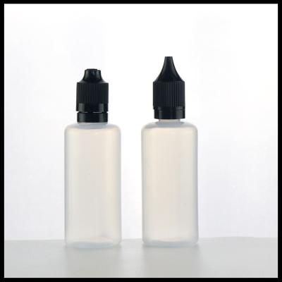 China Dropper PE E Liquid Bottles 60ml Translucent Childproof Tamper Evident Cap for sale