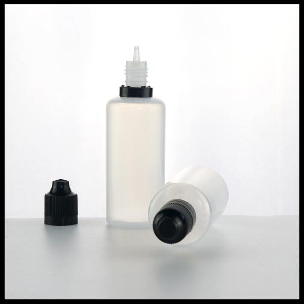 Quality Dropper PE E Liquid Bottles 60ml Translucent Childproof Tamper Evident Cap for sale