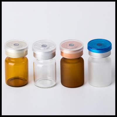 China Medical Liquid 5ml Vials Empty Makeup Containers With Rubber Stopper Flip Off Cap for sale