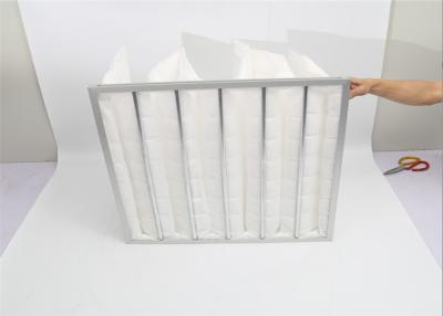China Non Woven White F7 Medium Efficiency Air Filter Bags For Clean Room for sale