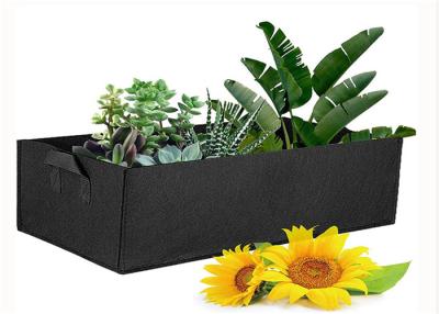 China Rectangular Non Woven Grow Bags Fabric Raised Garden Bed Plant Grow Bag for sale