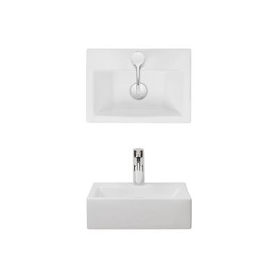 China Luxurious Stylish Compact  Bathroom Wall Hung Basin Wall Mount Sink No Stain for sale