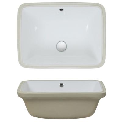 China Rectangular Undermount Inset Cloakroom Basin Inset Vessel Sink CUPC for sale