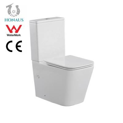 China Square Anti Bacteria Two Piece Toilet Bowl for sale