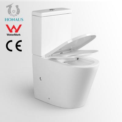 China CE Eco Friendly Floor Standing Toilet 2 Piece Commode 635*365*800mm for sale