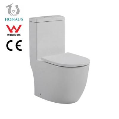 China WaterMark Siphonic One Piece Toilet Bowl for sale