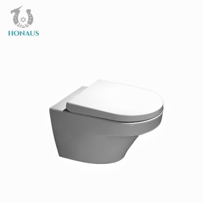 China Washdown Flushing Wall Hanging Commode Rimless Wall Hung WC One Piece for sale