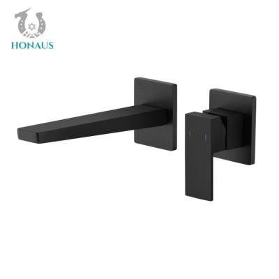 China All Copper Wall Mounted Wash Basin Tap Embedded Customized Size for sale