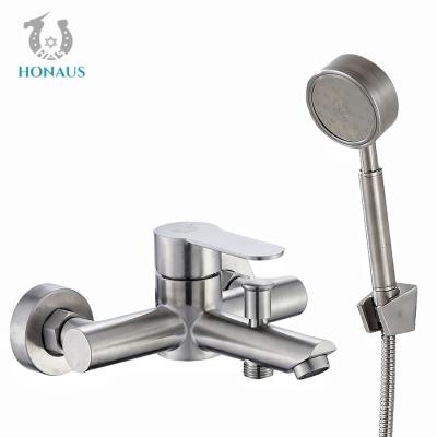 China Eurpoean Luxury SS304 Exposed Valve Showers Hot Cold Shower Head Combo Set for sale