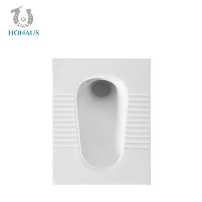 China Commercial Minimalist Ceramic Squatting Pan Toilet Public Bathrrom Wc for sale