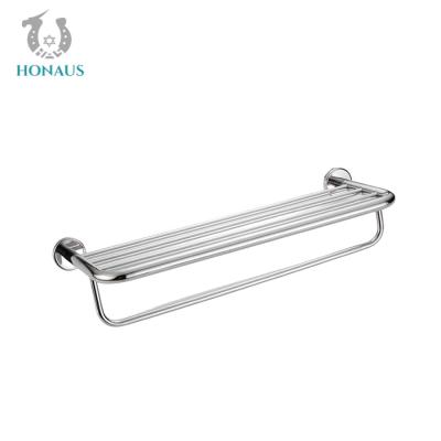 China Customized Bathroom Shower Accessories Wall Mounted Two Tier Towel Rack 30KG for sale