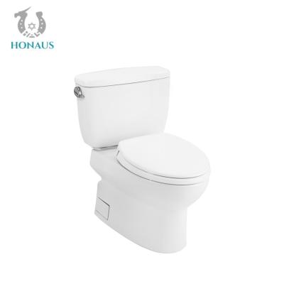 中国 Certified Ceramic Bathroom S/P-Trap Two Piece Toilet Bowl Water Clost Floor Mounted 販売のため