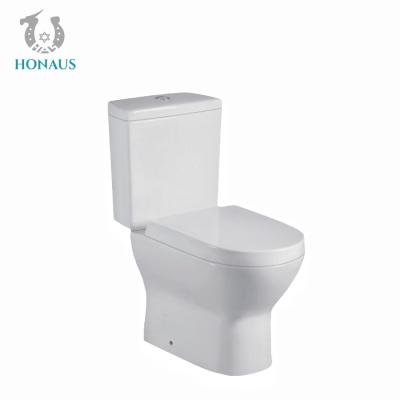 China Siphon Creamic Barthroom Two Piece Toilet Bowl Green Eco Traditional Style en venta