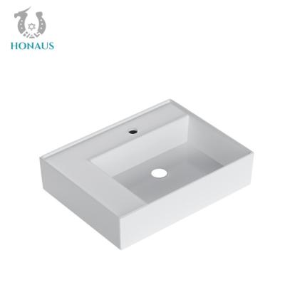 Chine Small Size Ceramic Bathroom Basin Freestanding Wash Basin Wall Hung Sink For Apartment à vendre