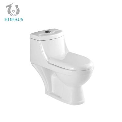China Ceramic Bathroom Sitting One Piece Toilet Bowl Sanitary Ware 250mm Easy Cleaning Inoforos for sale