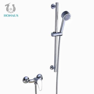 China Stainless Steel Hot And Cold Exposed Valve Showers Set Hardware Shower Head Shower System for sale