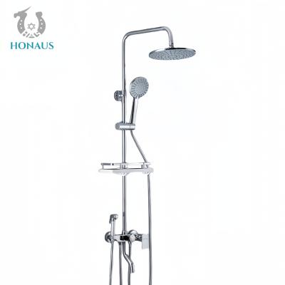 Китай Modern Bathroom Shower Head Set Copper Mixing Valve Hotel Grade Pressure Boost продается