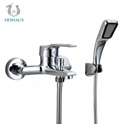 China Copper Mixing Valve Shower Set Bathtub Mixer Switch Triple Hot And Cold Water Faucet à venda