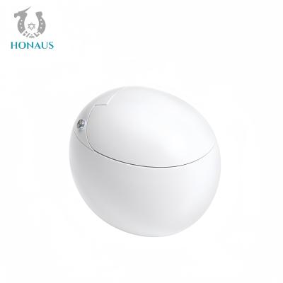 China Forma de huevo Smart Intelegente Toilet Digital Display Cerámica Multifunción en venta