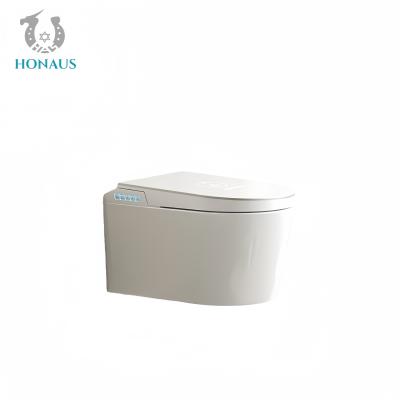 China Wall Mounted Smart Intelligent Toilet Remote Control Small Bathroom Hotel P Trap for sale