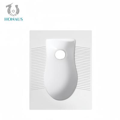 China 415mm Pit Distância de agachamento de panela banheiro pequeno banheiro sem S curvar cerâmica à venda