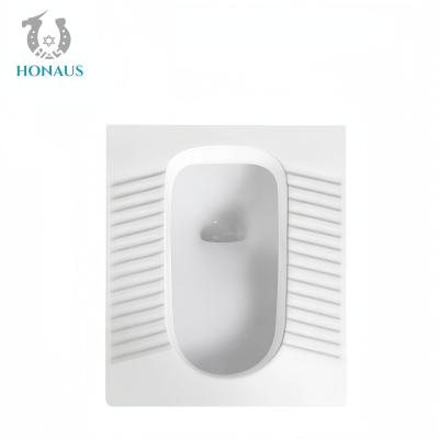 Chine OEM Squatting Pan Toilette en céramique de qualité supérieure 530*430*190/230mm Accessoires inclus à vendre