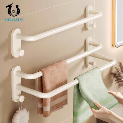 China Euro Bathroom Shower Accessories Three Pieces Towel Rack Electroplated Aluminum Alloy for sale