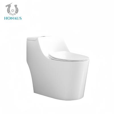 China Premium cerâmica de uma peça de banheiro taça de luxo design redondo duplo flush fábrica venda à venda