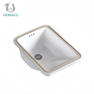 China Practical Bathroom Inset Basin Ceramic With Washboard Multi Sizes White à venda