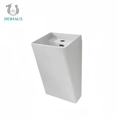 China Luxury Bathroom Wall Hung Bain Black White Grey Premium Ceramic Anti Scratch Glaze Te koop