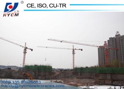 China HYCM Stationary Hammerhead Topkit Tower Crane QTZ80(TC5612) with Tower Head for sale