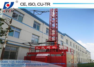 China Temporary Construction Material Lifter Double Cage SC200/200 Elevator for sale