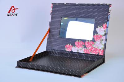 China Customized Printed Cosmetic Paper Box With Mirror for sale