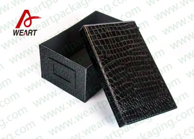 China Comestic Products Storage Large Black Cardboard Boxes With Lids For Gifts for sale