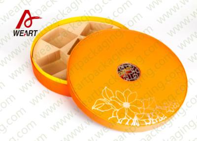 China Large Round Storage Boxes With Lids , Two Pieces Flat Pack Cardboard Gift Boxes for sale